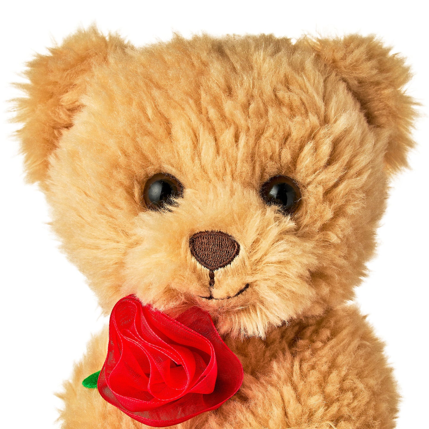 Valentine's Day Brown Bear Plush with Rose – Soft & Cuddly Romantic Gift for Loved Ones