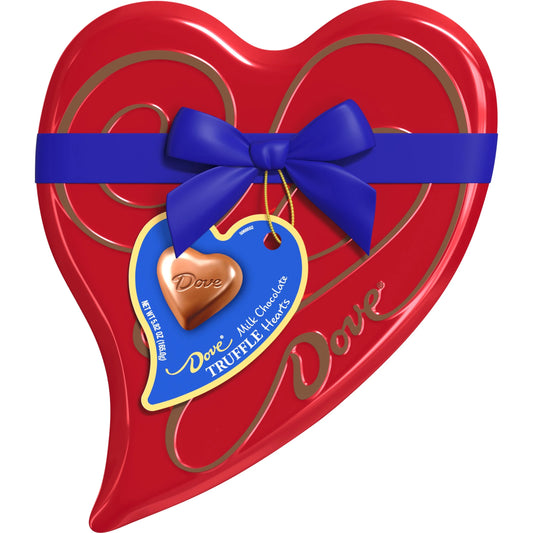 Dove Milk Chocolate Truffle Hearts Valentine'S Day Candy Gift - 5.82 Oz Heart Tin